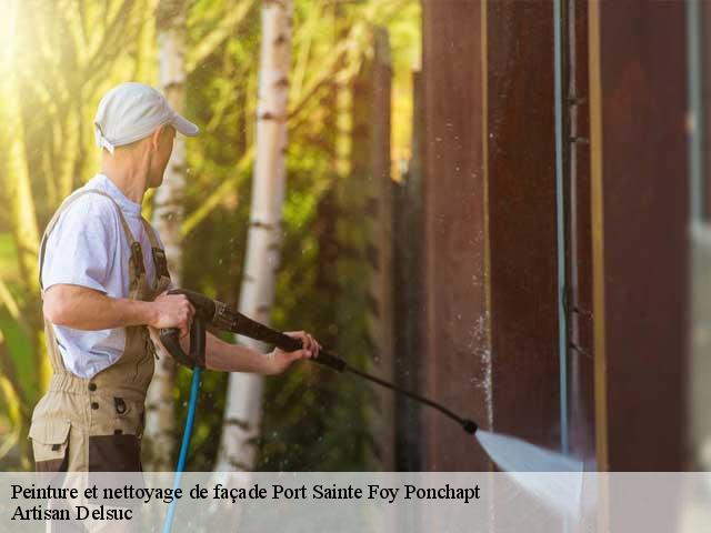 Peinture et nettoyage de façade  port-sainte-foy-ponchapt-33220 Artisan Delsuc