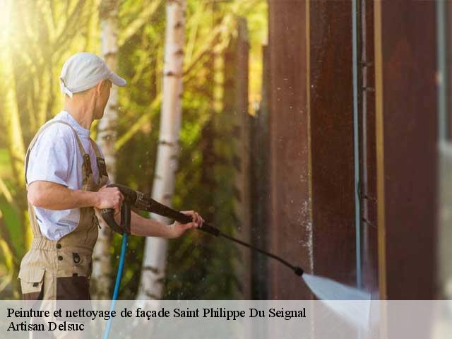 Peinture et nettoyage de façade  saint-philippe-du-seignal-33220 Artisan Delsuc